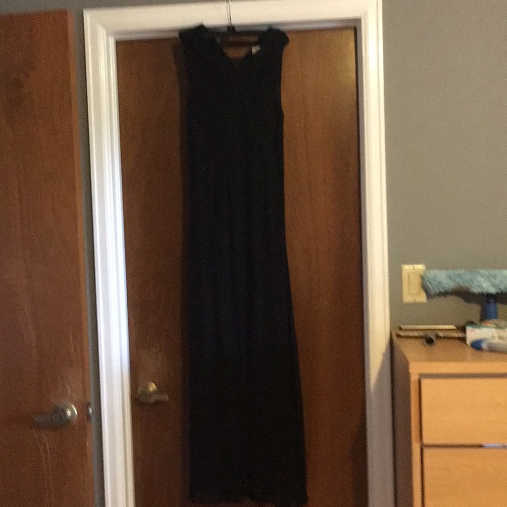 Black floor length dress